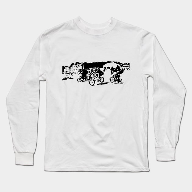 bmx Long Sleeve T-Shirt by rickylabellevie